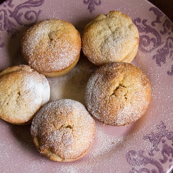 Frangipane Topped Chocolate Tarts