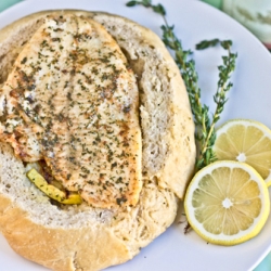 Sole Meuniére inside Sourdough