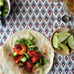 Chiptole Prawn Taco & Cucumber Slaw