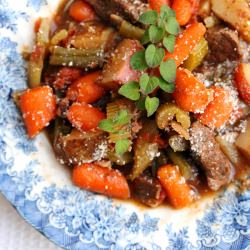 Oregano and Red Wine Beef Stew