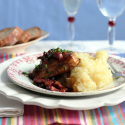 Glazed Chicken with Bacon