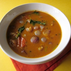 Shallots in a Lentil Based Curry