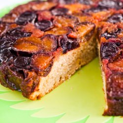 Upside-Down Plum Cake