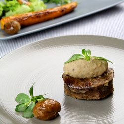 Veal Liver & Potato-Chestnut Puree