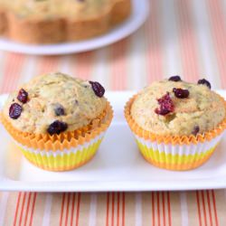 Vegan Carrot And Cranberry Muffins