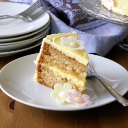 Champagne Peach Bellini Cake