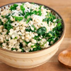 Orzotto with Kale