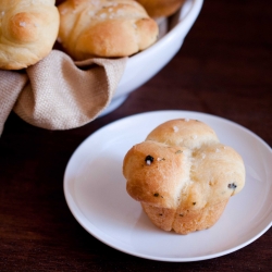 Black Garlic Brioche Rolls