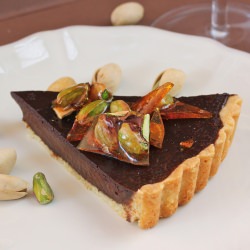 Chocolate Tart w/ Pistachios