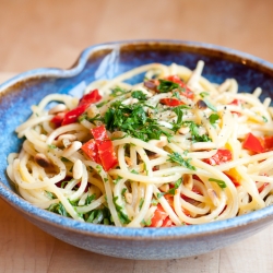 Spicy Vegetarian Carbonara