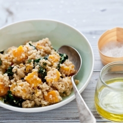 Quinoa, Butternut Squash Kale Salad