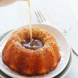 Liquor Soaked Apple Ginger Cake