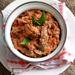 Eggplant in Peanut Sauce