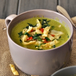 Thai Style Pea & Apple Soup