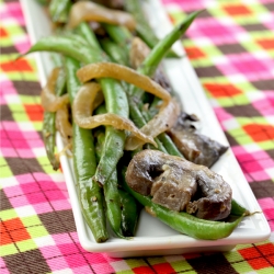 French Green Beans with Baby Bella