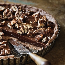 Sea-Salt Chocolate and Pecan Tart