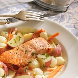 Roasted Salmon with Vegetables