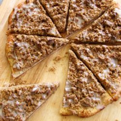 Cinnamon Streusel Dessert Pizza