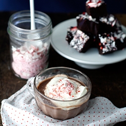 Candy Cane Truffle Hot Chocolate