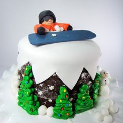 Snowboarder Cake