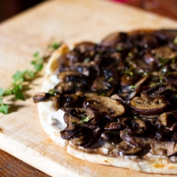 Mushroom and Native Thyme Pizza