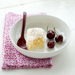 White Chocolate Lamingtons