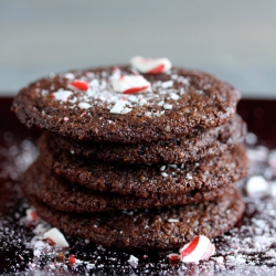 Peppermint Brownie Thins