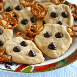 PB Reindeer Cookies