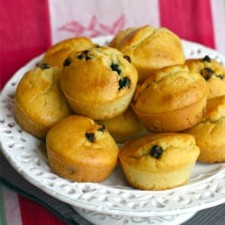 Dairy Free Blueberry Corn Muffins