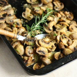 Baked Mushrooms with Rosemary