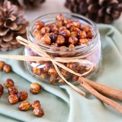 Honey Cinnamon Roasted Chickpeas