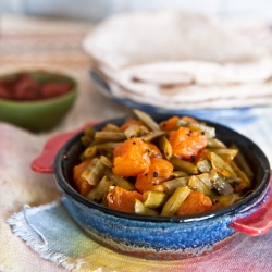 Cluster Beans w/ Pumpkin