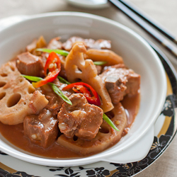 Spicy Ribs with Lotus Root