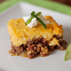 Green Chili and Beef Casserole