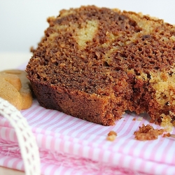 Marbled Cinnamon Ginger Almond Loaf