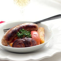 Boudin Blanc with Apples