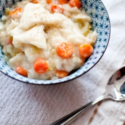 Vegetarian Chicken and Dumplings