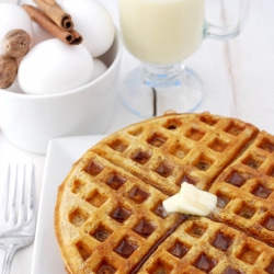 Eggnog Waffles