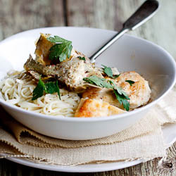 Pasta with Chicken & Artichokes