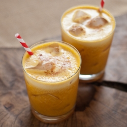 Pumpkin, Pineapple and Rum Cocktail