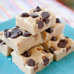 Chocolate Chip Cookie Dough Fudge