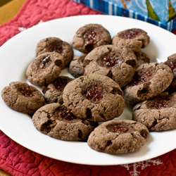 Chocolate-Raspberry Thumbprints