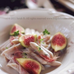 Pasta with Goat Cheese and Ham