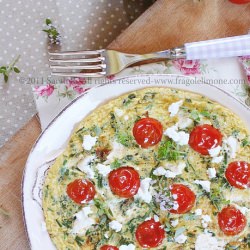 Fresh Omelette with Feta Cheese