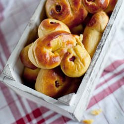 Lussekatter or Swedish Saffron Buns