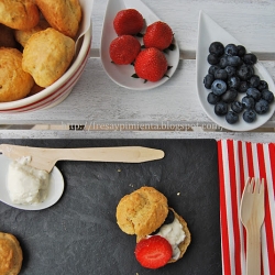 Scones de Parmensano