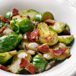 Sauteed Brussels Sprouts with Bacon