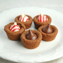 Mint Kiss Cookie Cups