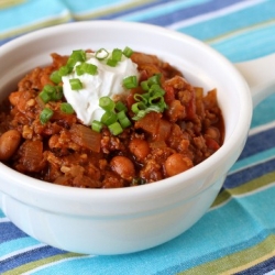 Smoky Beef and Bacon Chili