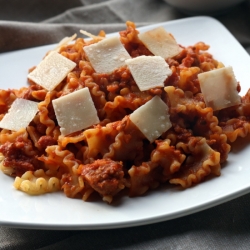 Pasta with Sausage Ragu